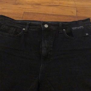 Banana Republic high rise wide leg crop Jean